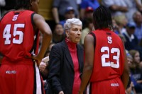 Kay Yow during the 2008 game at Duke -  - 