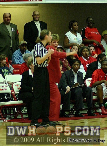 Coaching against Duke in Reynolds in 2004