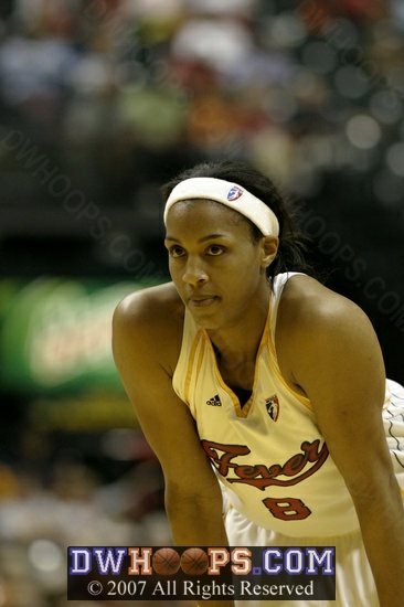 Tammy Sutton-Brown of the Fever just returned from Turkey, where she competed against former Duke player Sheana Mosch.