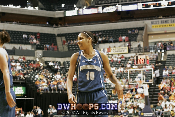 Lindsey Harding started the game for the Lynx