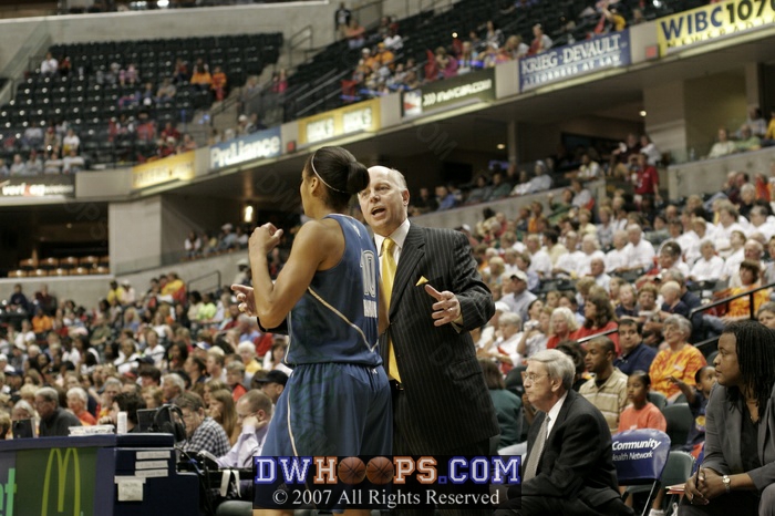 Lindsey Harding and Minnesota head coach Don Zierden