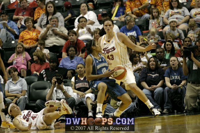 Tully is whistled for the block on Harding in the waning seconds of the half - a truly smart foul with one to give.