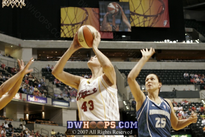 Alison Bales first WNBA basket came on a layup at the end of the 1st quarter, putting the Fever up 7