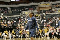  - Lindsey Harding in 2nd half warmups